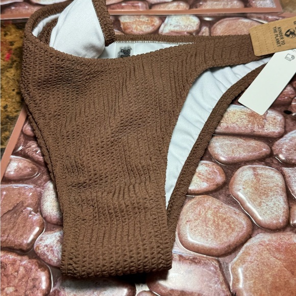 Victoria Secret  PINK brown cheeky bikini bottom New - Picture 6 of 6